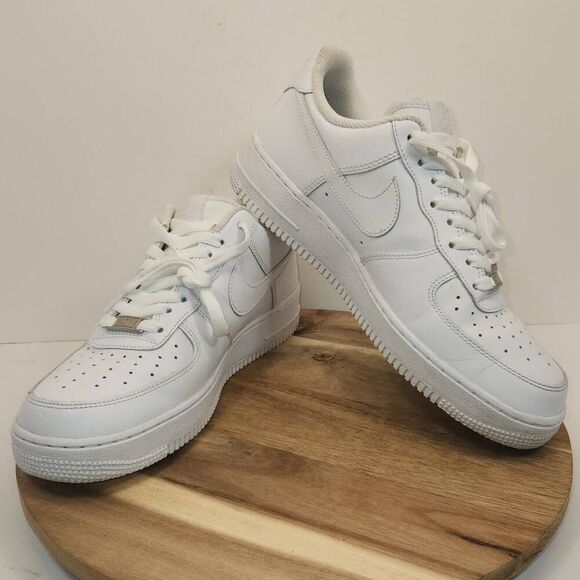 Nike AF1 Air Force 1 '07 Low Mens Size 9.5 White 315122-111 - Picture 7 of 10